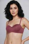 Zivame Padded Regular Wired 3/4th Coverage Strapless Bra - Deco Rose — thumbnail 3